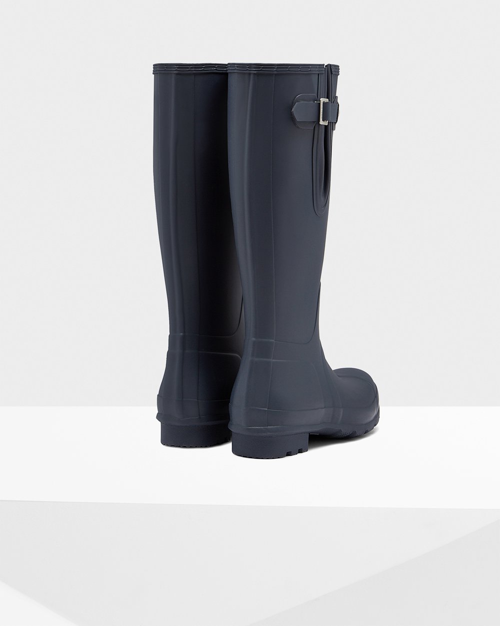 Hunter Original Side Adjustable Tall Rain Boots - Online Mens Navy - OGUMYP538